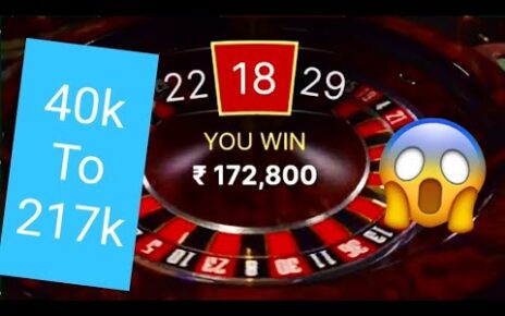 #rouletteking | #HowToPlayRoulette | Best Roulette Trick | Online Casino Games | 40k To 217k