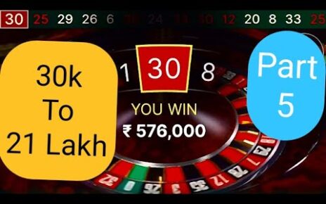 #rouletteking | Best Roulette Trick | Online Casino Games | 30k To 21.6 Lakhs |  portion-5