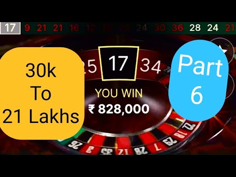 #rouletteking | Best Roulette Trick | Online Casino Games | 30k To 21.6 Lakhs |  Part-6