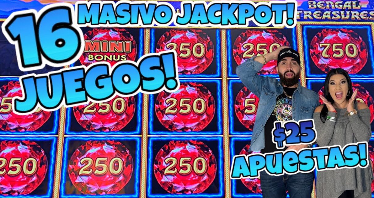 1️⃣6️⃣ JUEGOS! APUESTAS MAXIMAS EN EL CASINO MASIVO JACKPOT EN BALLYS CASINO USA