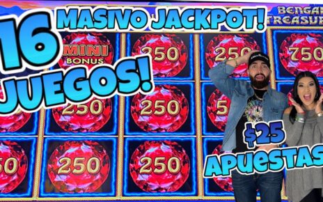 1️⃣6️⃣ JUEGOS! APUESTAS MAXIMAS EN EL CASINO MASIVO JACKPOT EN BALLYS CASINO USA