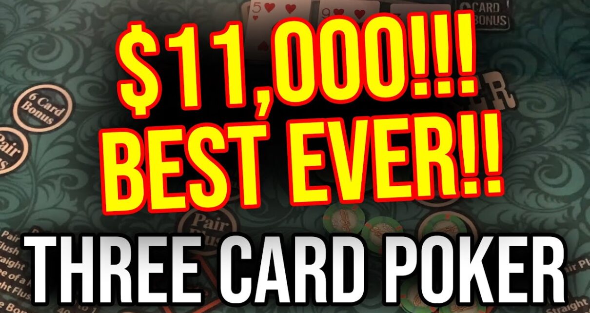 2 STRAIGHT FLUSHES, QUADS AND TRIPS!!! OMG!!! LIVE 3 CARD POKER!! April 25th 2023