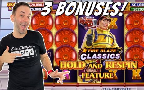 3 Hold & Respin BONUSES! ? Firefighter Fire Blaze Classics ⫸ Chumba Casino