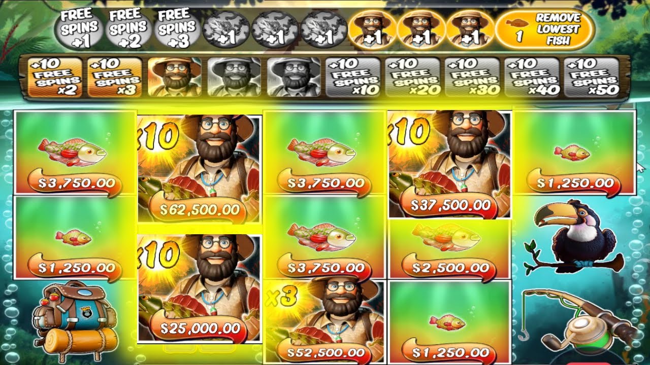 BIG BASS AMAZON XTREME 10X MULTIPLIER EPIC  WIN BONUS BUY ONLINE CASINO SLOT