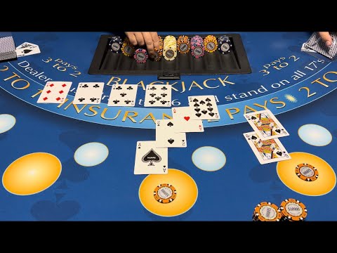 Blackjack | 0,000 Buy In | AMAZING HIGH LIMIT CASINO ROOM SESSION! HUGE ,000 BETS!