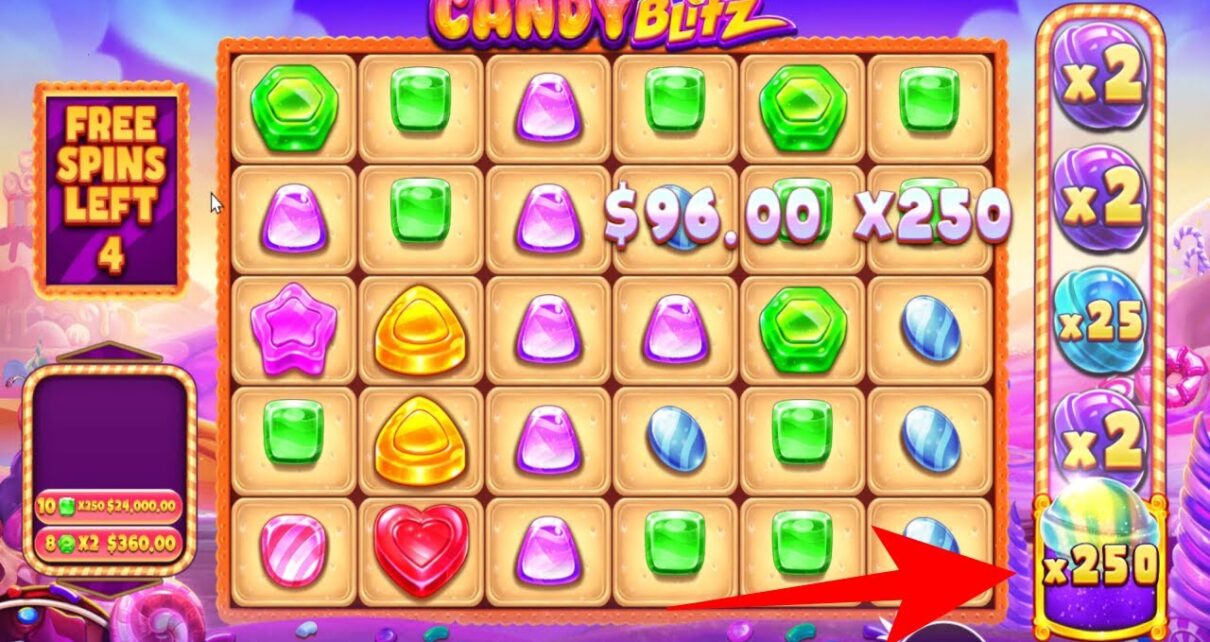 CANDY BLITZ BRAND NEW SLOT 250X MULTIPLIER – BONUS BUY ONLINE CASINO ONLINE SLOT