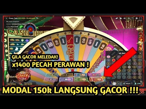 CASINO CRAZY TIME X1400  || LIVE CASINO CRAZY TIME !  BIG WIN