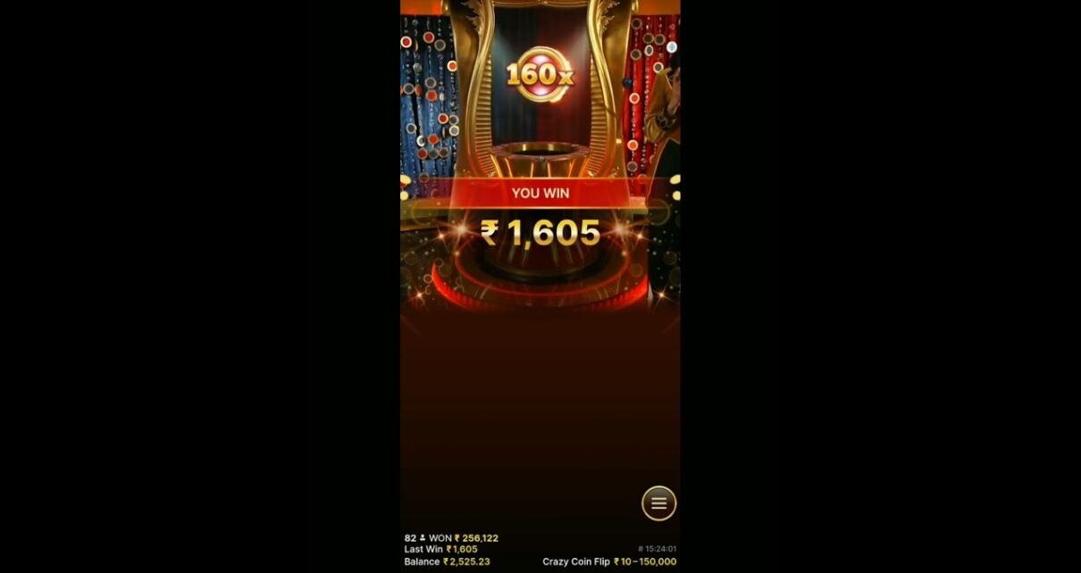 Coin flip. Crazy time. Slots
