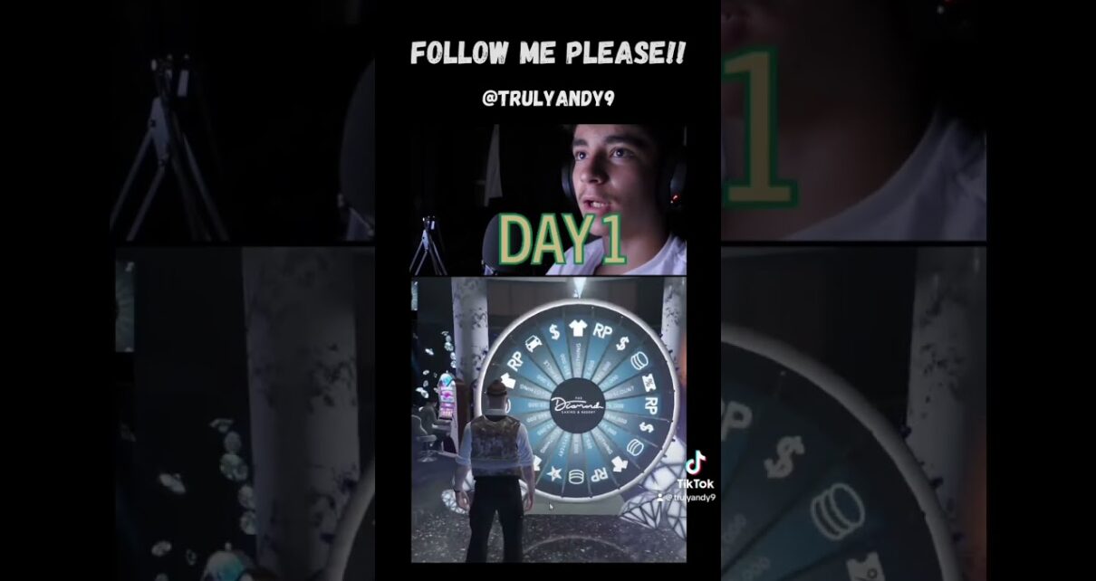 Day 1 of spinning the GTA Online casino wheel until i win the vehicleシ