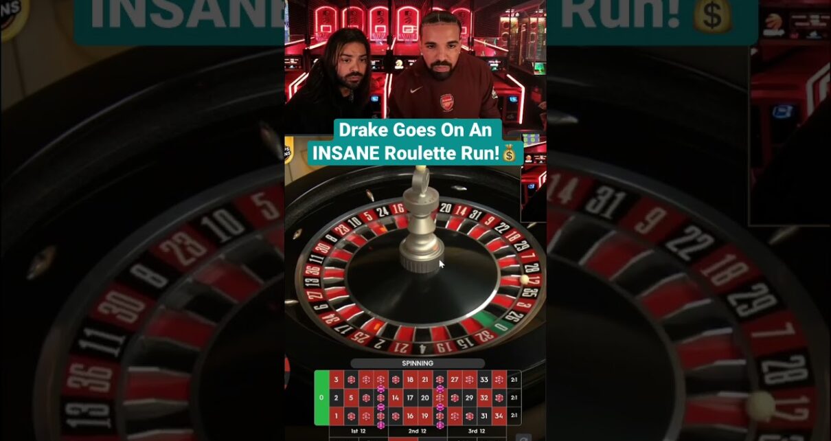 Drake Goes On An Insane Roulette Run! #drake #roulette #maxwin #casino #bigwin