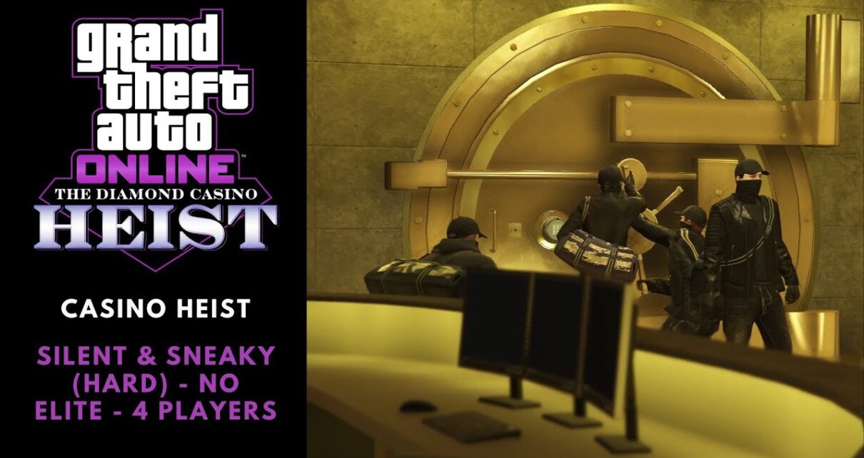 GTA Online: Casino Heist “Silent & Sneaky Approach” 4-players (No Commentary)
