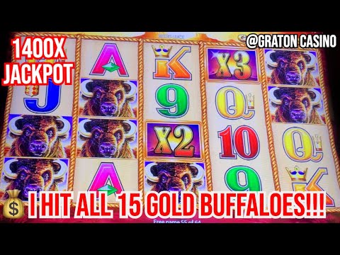 ?HUGE MAX BET BUFFALO GOLD JACKPOT HAND PAY @ Graton Casino | NorCal Slot Guy