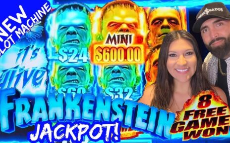 ?‍♂️ JACKPOT EN NUEVA MAQUINA DE FRANKENSTEIN SLOT MACHINE EN EL CASINO !!