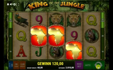 King of the Jungle | Bally Wulff | Online Casino | 60€ Einsatz Freispiele