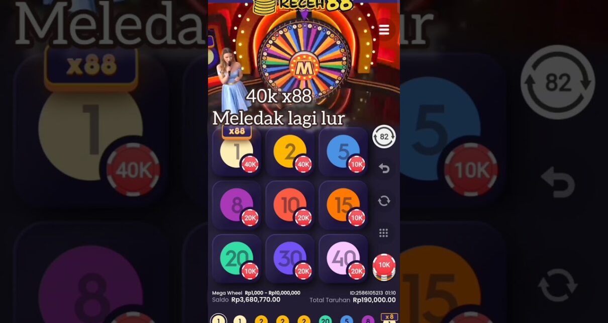 MEGA WHEEL || MEGA WHEEL JACKPOT X500 || LIVE CASINO || CASINOS INDONESIA