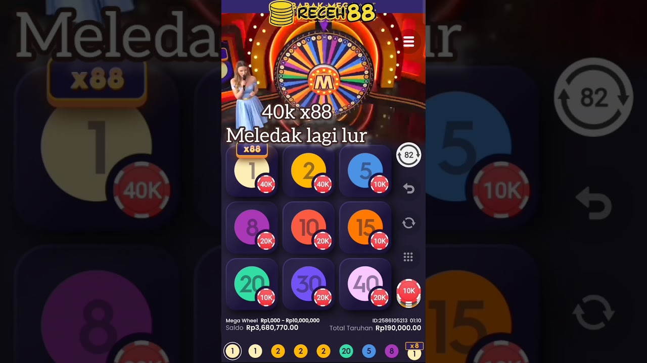 MEGA WHEEL || MEGA WHEEL JACKPOT X500 || LIVE CASINO || CASINOS INDONESIA