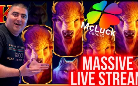 ?My BIGGEST JACKPOT Live At McLuck Casino – Playing HUGE At Online Slots