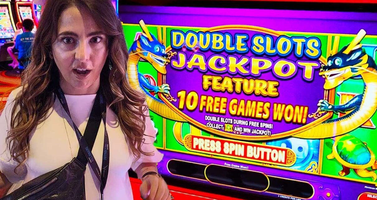 OMG!! We Got The Double Slots Jackpot on This NEW Game in Vegas!