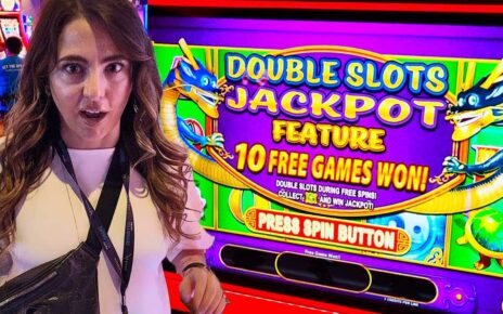 OMG!! We Got The Double Slots Jackpot on This NEW Game in Vegas!