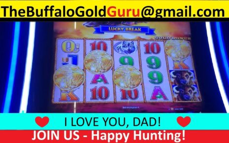 Oklahoma trip with ❤️Papa Guru❤️ to Winstar Casino.  4 COINS, Bonuses, etc. on BUFFALO GOLD #slots