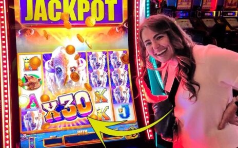 SUPER RARE 30X Multiplier on NEWEST Buffalo Wins JACKPOT!