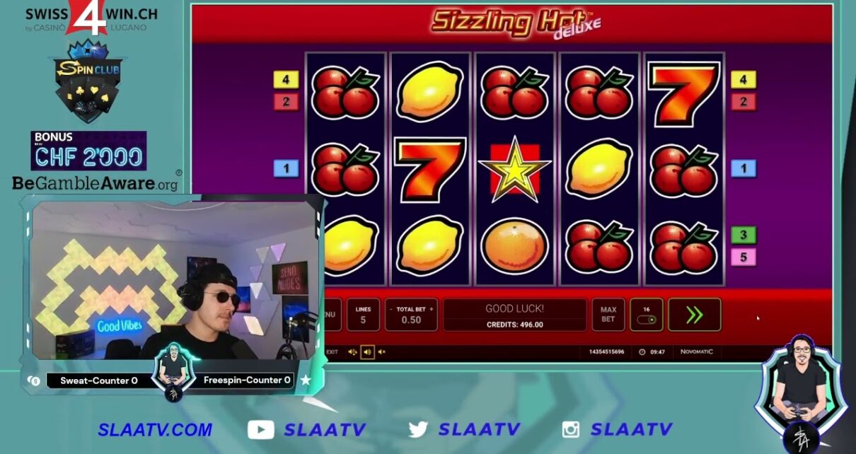 Spin Club – Swiss4Win – Online Casino Streamer – Sizzling Hot deluxe