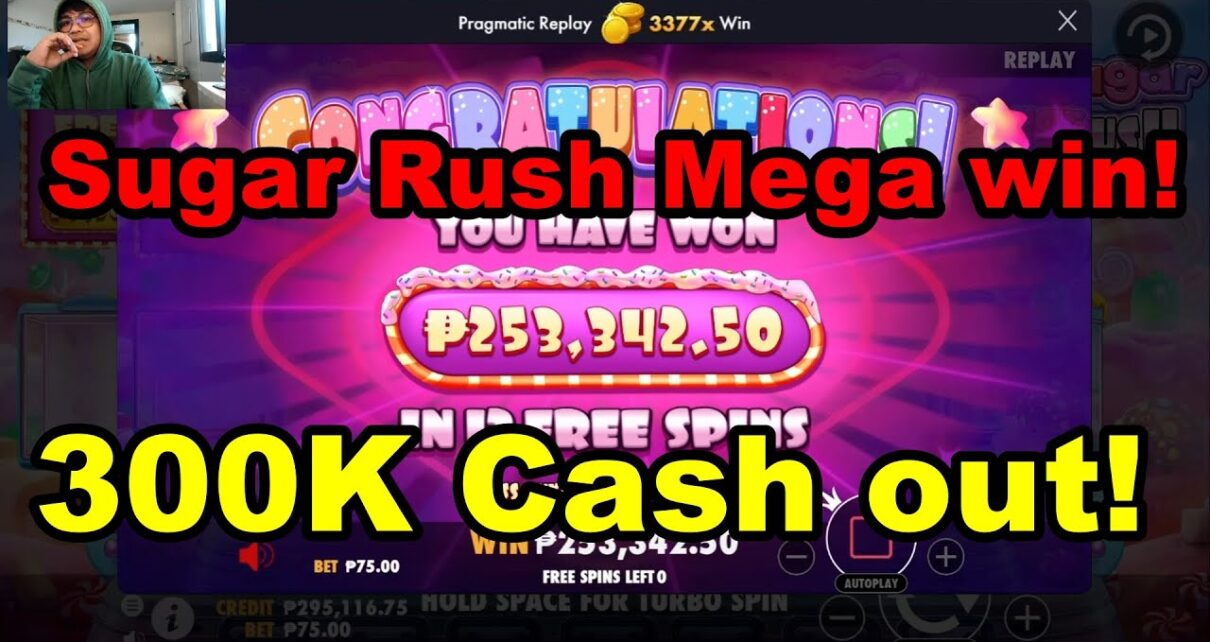 Sugar Rush 3377x MULTI! 250k BIG win!