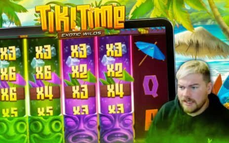 TIKI TIME EXOTIC WILDS!! Epic Big Win! Visit Fruityslots.com For Your Best Online Casino Offers!