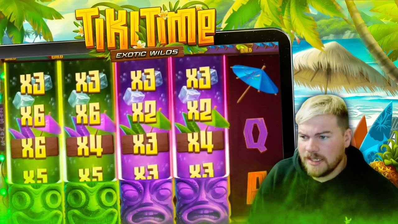 TIKI TIME EXOTIC WILDS!! Epic Big Win! Visit Fruityslots.com For Your Best Online Casino Offers!