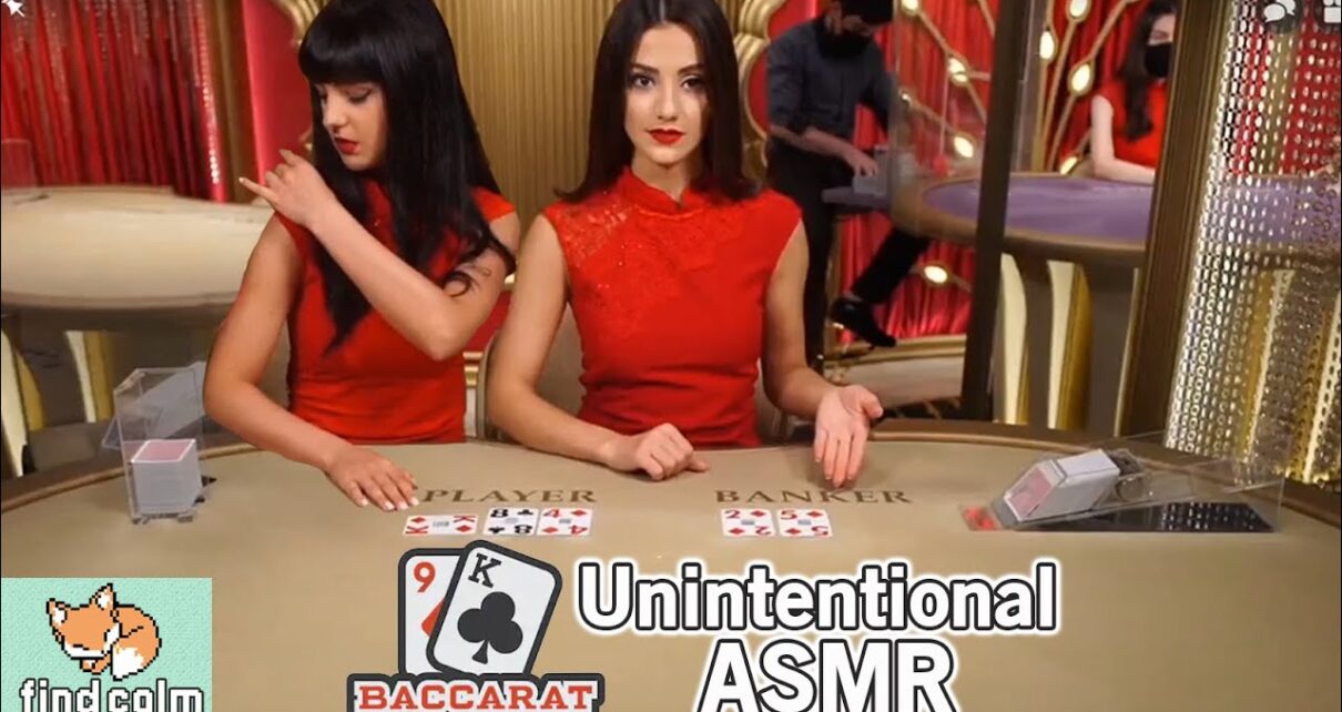 Unintentional ASMR Casino ♠️ WOW! These 2 Mumbling Baccarat Dealers will set you to SLEEP