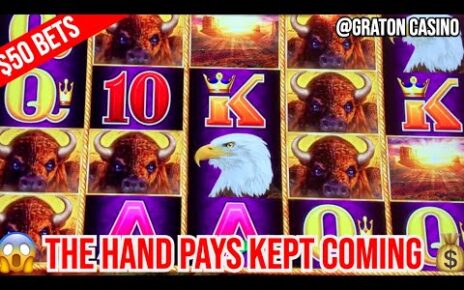 ? WINNING HELLA BIG BUFFALO LINK HAND PAYS ON  BETS @Graton Casino | NorCal Slot Guy