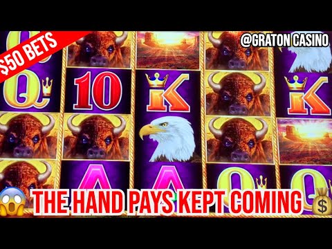 ? WINNING HELLA BIG BUFFALO LINK HAND PAYS ON $50 BETS @Graton Casino | NorCal Slot Guy