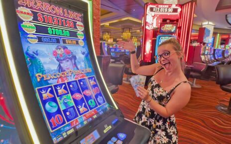 Will Greta Get Lucky On This blood-red stone Las Vegas Slot Machine?!