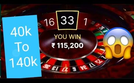 #rouletteking | #HowToPlayRoulette | Best Roulette Trick | Online Casino Games | 40k to 140k