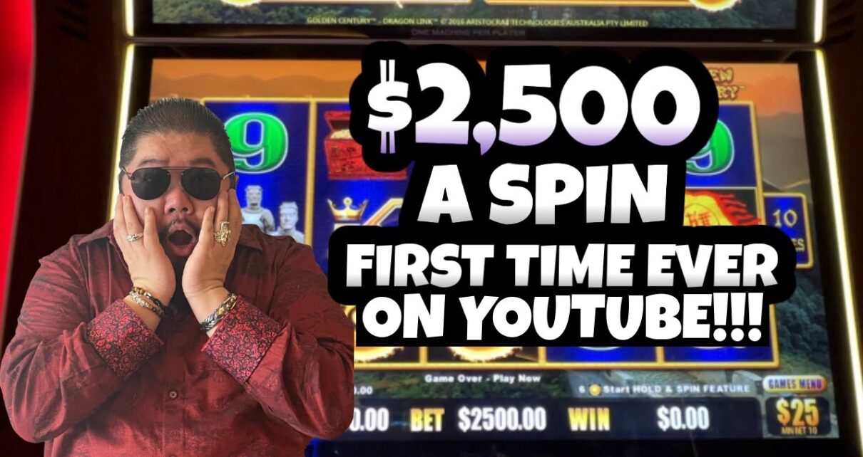 00/SPIN HIGH LIMIT DRAGON CASH SLOTS! COLOSSAL BET!! FIRST TIME IN YOUTUBE HISTORY! HARD stone FL!