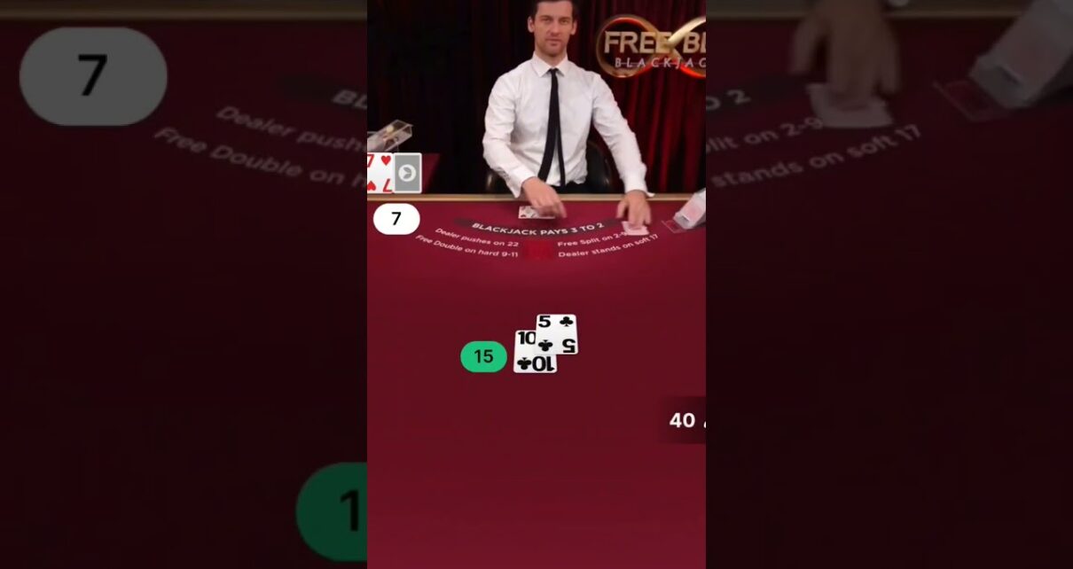 Almost Perfect Hit ? | #casino #onlinecasino #singapore #blackjack #freebetblackjack #gambling