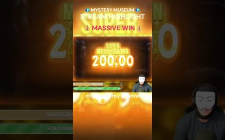 BIGGEST HIT IN MYSTERY MUSEUM SLOT! #shorts #short #slots #gambling  #onlinecasino #bighit #casino