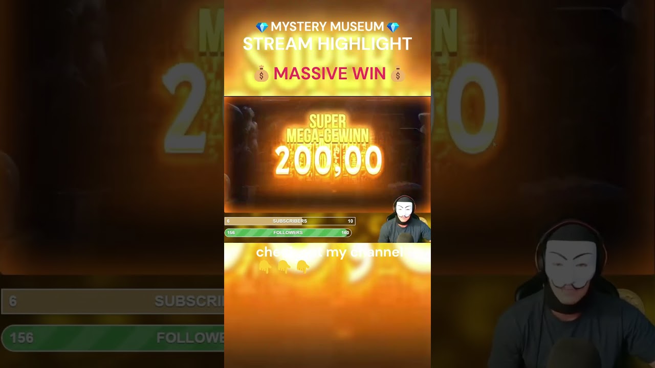 BIGGEST HIT IN MYSTERY MUSEUM SLOT! #shorts #short #slots #gambling  #onlinecasino #bighit #casino