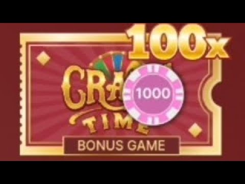 CRAZY TIME,100k winnings, double on ? green,