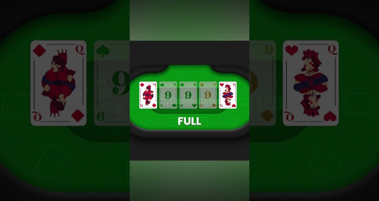 Cosa significa ??? Full/Full House nel Poker? CLASSIFICA MANI