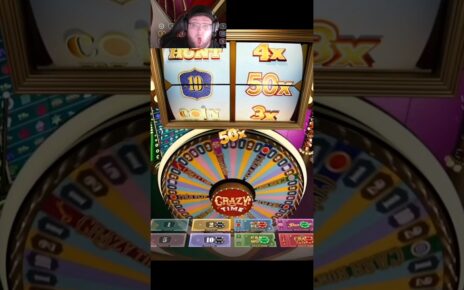 Crazy Time Big Win online casino Reaction When Got 10 With 50X | component : 06