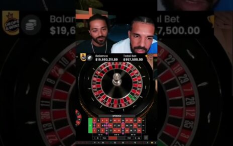 Drake with a HUGE win… #casino #gambling #onlinecasino #slots #stake #drake #roulette