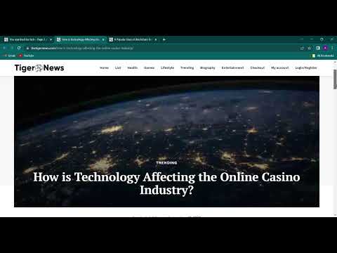 How is Technology Affecting the Online Casino Industry