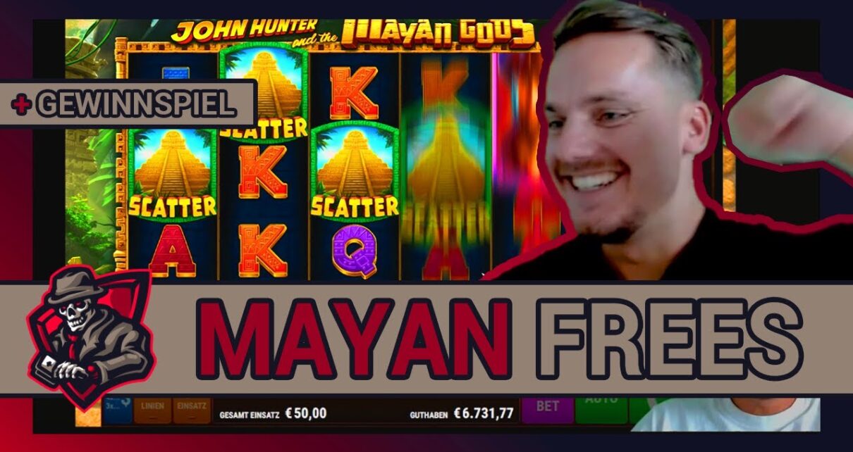 JOHN HUNTER MAYAN ? & GEWINNSPIEL | 10.000€ vs. 100€ Spin | Freegame High Stake ? | Casino Highlight