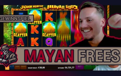 JOHN HUNTER MAYAN ? & GEWINNSPIEL | 10.000€ vs. 100€ Spin | Freegame High Stake ? | Casino Highlight