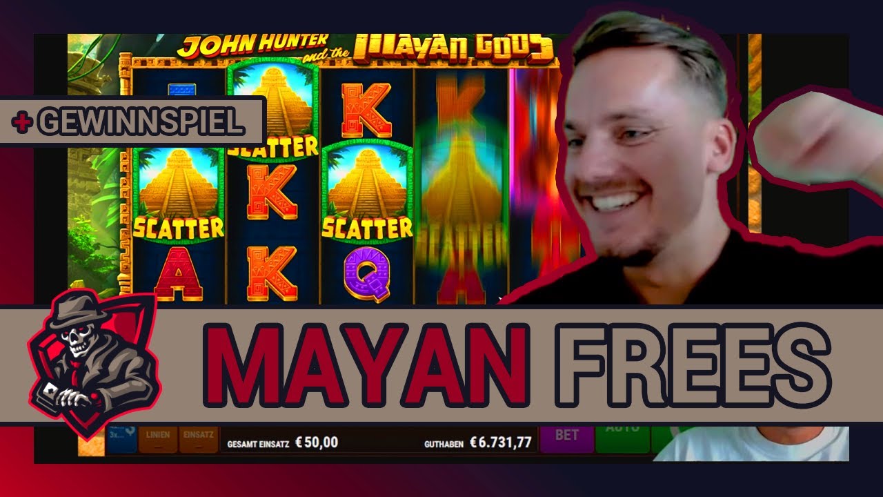 JOHN HUNTER MAYAN ? & GEWINNSPIEL | 10.000€ vs. 100€ Spin | Freegame High Stake ? | Casino Highlight