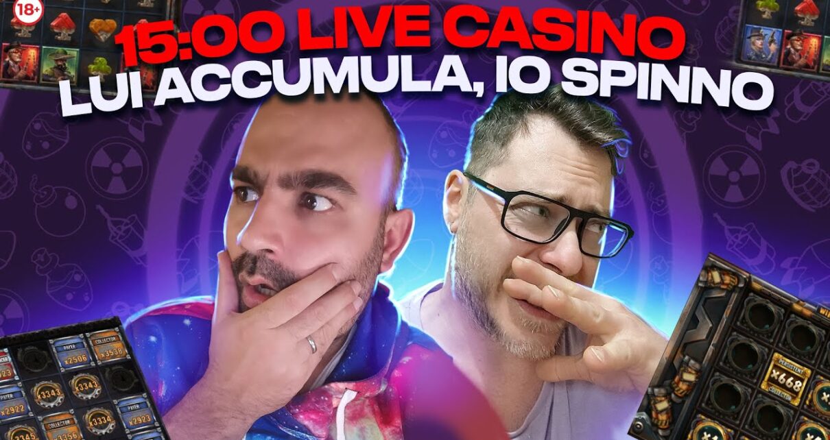 LIVE CASINO – Un venerdì in compagnia di LUCA e MARCO sulle SLOT ONLINE