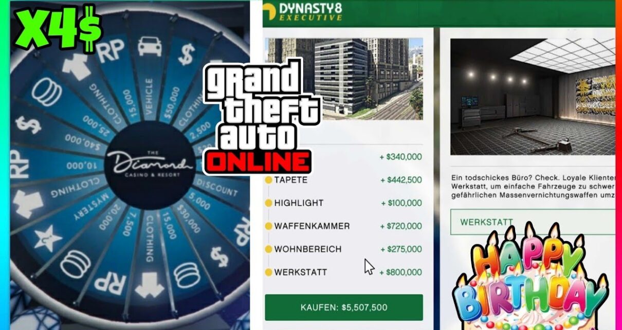 ?Neue Eventwoche, Geburtstag und 4x Geld in GTA 5 ONLINE❗️Update & Casino Auto in GTA 5! Geld machen