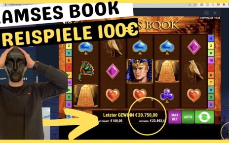 Online Casino Deutsch | Ramses Book Freispiele auf 100€ Einsatz CRAZY ?