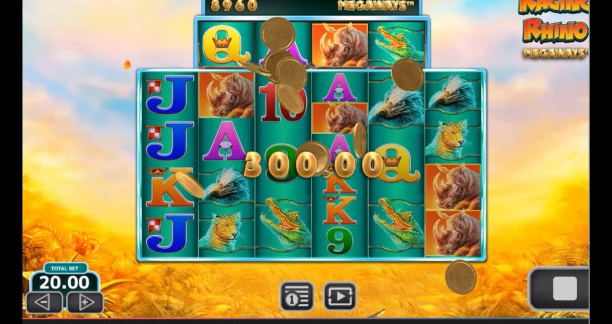 [RAGING RHINO MEGAWAYS ONLINE CASINO SLOT MACHINE] BIG WIN! $300 PLUS MULTIPLE WINS! ????